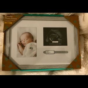 Kate and Milo Newborn Photo, Ultra Sound, Baby Bracelet, Keepsake Frame NWT